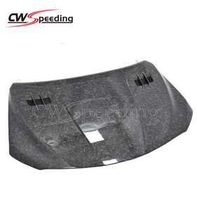 CWS-C STYLE FORGED CARBON FIBER <strong>ENGINE</strong> WITH RED FLAKES HOOD BONNET for 2018 TOYOTA CAMRY BODY KIT - Product Image 3