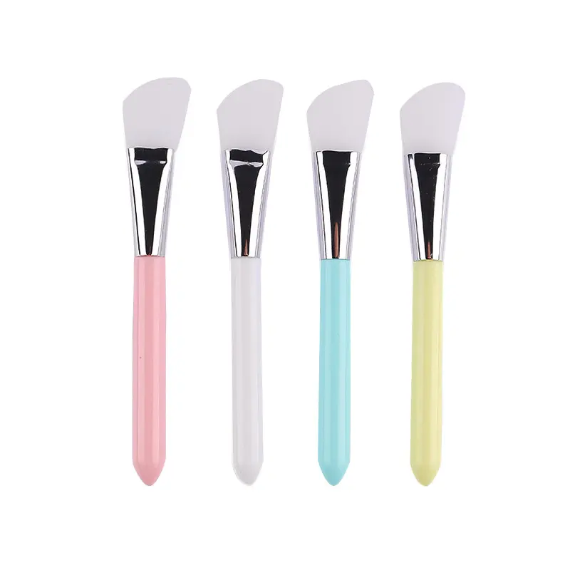 Multi Color Optional Silicone Spatula For Facial Wash And Makeup Brush Customizable Logo Silicone Brush