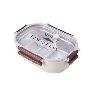 กล่องข้าวสแตนเลส 304 แบบพกพา ดีไซน์เรียบง่าย สำหรับผู้ใหญ่ทำงานและนักเรียนประถม - Product Image 6