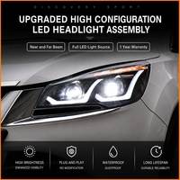 Phare de voiture pour Ford Kuga Escape 2013-2016, ensemble de phares LED automatiques, lentille bifocale, lampe avant, accessoires en promotion