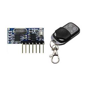 Module récepteur RF RX480E 433 MHz avec décodeur de code d'apprentissage, sortie 4 canaux sans fil 433 MHz pour encodage de télécommandes - Product Image 1