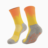 Chaussettes de sport mi-mollet en jersey de coton peigné pour hommes, anti-humidité, anti-odeur, antidérapantes, emballées pour la course à pied