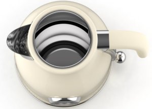 Bouilloire Électrique Rétro à Ébullition Rapide, Base Rotative à 360 Degrés, Fenêtre Indicatrice d'Eau et Protection Contre l'Ébullition à Sec, Acier Inoxydable - Product Image 3