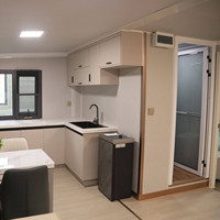 Maison conteneur portable et extensible de 40 pieds sur 20 pieds, 2 chambres, villa préfabriquée de luxe, éco-responsable, alimentée à l'énergie solaire, pour école ou habitation secondaire