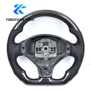 Volant en cuir Alcantara chauffant personnalisé avec LED en fibre de carbone forgée pour Peugeot RCZ 206/207/208/<span class=keywords><strong>308</strong></span>/408/508/MK1/<span class=keywords><strong>GTI</strong></span> - Product Image 3