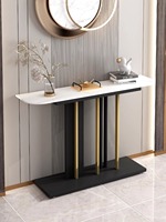Table basse de salon moderne en fer blanc avec plateau en marbre et structure en acier inoxydable, vente en gros