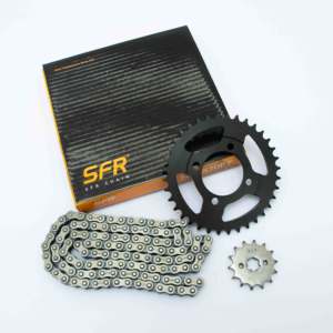 SFR Nuevo Kit Innovador de <span class=keywords><strong>Cadena</strong></span> y Piñón para Motocicleta 428/<span class=keywords><strong>428H</strong></span>/520H Resistente a Impactos, Accesorios para Sistema de Transmisión de Motocicleta - Product Image 4