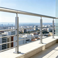 Luxuriöses Minimalistisches Aluminium-Balkongeländer, Schwarze Horizontale Lamellen-Balustrade zum Selbsteinbau für Moderne Häuser, Treppen und Villen