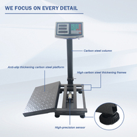 Balance Plateforme Numérique TSD-101 150kg 30*40, Direct Usine OEM ODM, Indicateur LED/LCD, Haute Précision, Banc de Pesée en Acier au Carbone