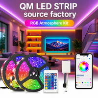 Kit de Bande Lumineuse LED, Bandes LED, Bande Lumineuse RGB, Bande Lumineuse RGB 12V, Lumières Intelligentes RGB 24V avec Contrôle par Application et Télécommande