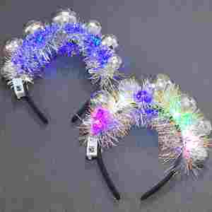 Birthday Decor Led <b>Headband</b> Glow Party Hair Accessories for Women <b>Disco</b> <b>Ball</b> <b>Headbands</b> - Product Image 1