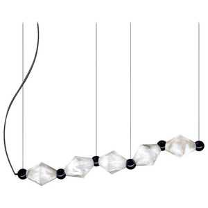Italian Luxury Marble Chandelier Long Shape LED <b>Light</b> Source E27 Bulb Base Home Decor Pendant <b>Light</b> - Product Image 2