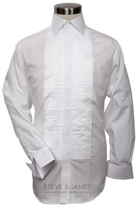 Camisa de Esmoquin Formal para Hombre, Cuello Mao, Manga Larga, Antiarrugas, 100% Algodón Dobby, Servicio OEM, Venta al Por Mayor - Product Image 6