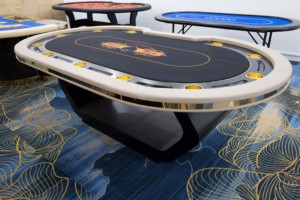 Deluxe High Quality Texas Poker <strong>Table</strong> Multi Color Can Be Matched With Customized Texas Poker <strong>Table</strong> - Product Image 5