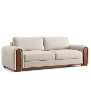 طقم أرائك جلدية لغرفة المعيشة بتصميم حديث مع تخفيضات كبيرة من المصنع أريكة جلدية مكونة من 2 أو 3 مقاعد - Product Image 5