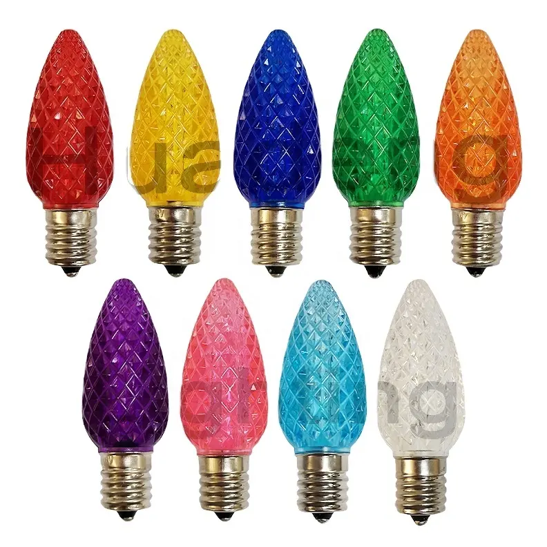 Разноцветная Светодиодная лампа C9 коммерческого класса для рождественского праздника, праздника, мероприятия, домашнего декора