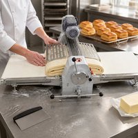 Laminoir à pâte commercial pliable en acier inoxydable pour la pâte à pain, à pizza, à tarte, machine à étaler la pâte pour boulangerie