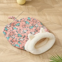 Lit pour chat en peluche douce auto-chauffant Kerui - Léger, pliable, durable, lavable pour chats et petits animaux