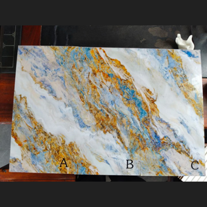 Lámina Alternativa de Mármol de PVC, Panel de Revestimiento de Pared de Fibra de Carbono para Interiores, Losa de <span class=keywords><strong>Pizarra</strong></span>, Paneles de Revestimiento de Pared Impermeables para Baño - Product Image 2