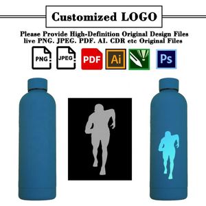 Botella de Agua de Acero Inoxidable de Doble Pared con Boca Ancha y Logotipo Personalizado, Botella de Agua Aislada Personalizada con Etiqueta Privada - Product Image 3