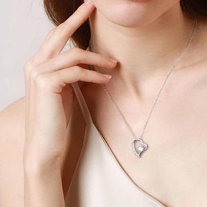 Venta al por Mayor de Joyería de Plata de Ley 925 con Zirconia Cúbica AAA, Corazón, Amor Eterno, el Mejor Regalo para el Día de la Madre para Mujeres - Product Image 5