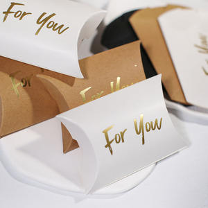 CSMD中国メーカーYiwuサプライヤーウェディングゲスト用パーソナルラベル受け入れ枕形状カスタム黒ギフトボックス - Product Image 3