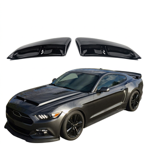 2 Piezas para Ford Mustang 2016-2023, Rejillas de Ventilación Laterales para Coche, Salida de Guardabarros Trasero, Embellecedor de Puerta Exterior, Estilo Fibra de Carbono Negro Brillante - Product Image 1