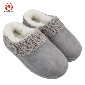 รองเท้าแตะส้นเตี้ยขนฟูสำหรับผู้หญิงรองเท้าโลฟเฟอร์สำหรับใส่ในบ้านและนอกบ้าน - Product Image 6