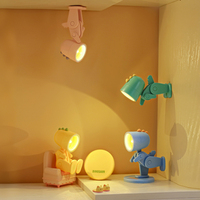 Veilleuse Dinosaure Mignonne, Support de Téléphone Portable, Base Stable, Ornement, Lampe à Piles Bouton, Applique Murale Miniature en Forme d'Animal, Veilleuse de Sommeil