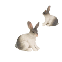 Figurine de animaux en plastique PVC, 1 pièce, jouet de collection, personnages de ferme, ours sauvage, lapin, tigre, girafe