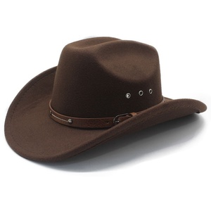 Sombrero de Vaquero Informal de Moda Unisex para Exteriores, Estilo Fedora de Jazz, de Fieltro, de Una Sola Pieza, en Oferta - Product Image 2