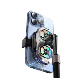Dual Fans Mobile Phone Gaming Cooler Semiconductor Cell Phone Cooling Fan Smart Phone Radiator