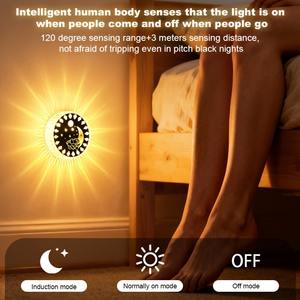 Bewegingsmelder Puck Lights LED Draadloos USB Oplaadbaar Bediend onder kastverlichting op plankdisplay Kastverlichting aan toonbank - Product Image 5