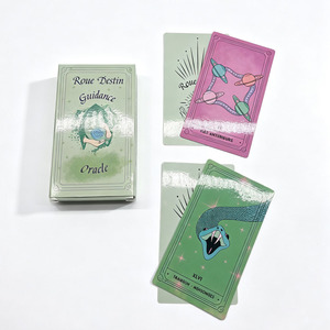<span class=keywords><strong>Baraja</strong></span> de cartas con folleto, alternativa bilingüe al tarot, para regalo, cartas de oráculo francesas minimalistas para principiantes - Product Image 3