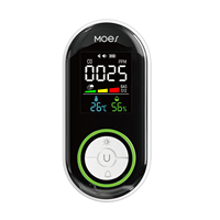 Detector de Humo y Gas MOES CO, Sensor de Monóxido de Carbono Enchufable, Alarma con Pantalla LED de Advertencia, Temperatura, Humedad, Cocina, Garaje, Caldera