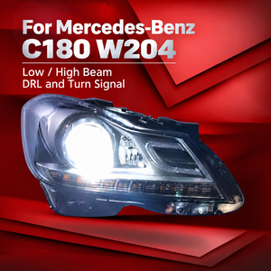 Phare LED W204 2012-2014 avec DRL bicolore pour Mercedes-Benz Classe C, Fourniture personnalisée pour ateliers automobiles et concessionnaires - Product Image 3