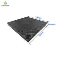 Module LED d'intérieur P2.5 160x160mm 64x64 pixels, panneau d'affichage numérique HD, anti-reflet, stockage 16 Go, pour installation fixe