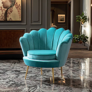 Options multicolores Chaise de salle à manger pour restaurant <span class=keywords><strong>Fauteuil</strong></span> en velours tufté moderne avec pieds plaqués or - Product Image 2