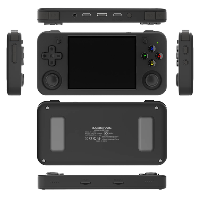 RG35XX H Handheld Game Consoles 3.5inch IPS HD Screen Anbernic Linux System With White/Gray/Purple WiFi Connecting