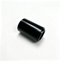 Douille filetée en aluminium anodisé noir usinée CNC sur mesure, adaptateur d'entretoise en aluminium usiné CNC