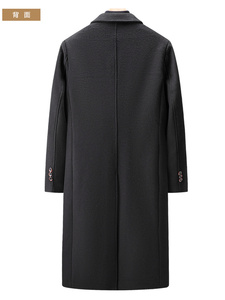 Nuovo Cappotto Lungo in Lana da Uomo per Autunno e Inverno, Doppio Petto, Sopra <span class=keywords><strong>il</strong></span> Ginocchio, Spesso e Caldo - Product Image 6