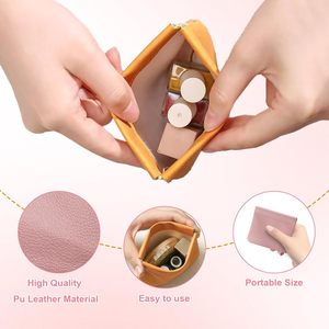 Pochette porte-monnaie mini en cuir écologique à clip magnétique pour écouteurs et monnaie - Product Image 2