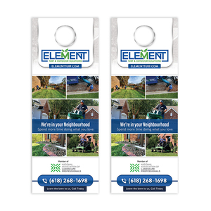 Flyers publicitaires personnalisés pour poignées de porte, cartes de visite promotionnelles, rectangulaires en papier couché 3,5 x 8,5 po - Product Image 4