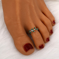 Bijoux d'été en cuivre doré de haute qualité pour femmes accessoires de pied réglables anneau d'orteil