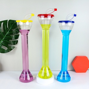 Vasos de Plástico Transparentes Estilo Americano para Bebidas, Ecológicos, Personalizables, de Grado Alimenticio, para Fiestas, Tipo Copa de Vino - Product Image 3