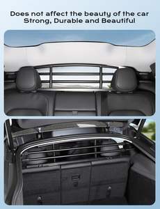 Barrière pour <span class=keywords><strong>chien</strong></span> réglable, robuste, en acier inoxydable, anti-morsure, pour le transport des chiens - Product Image 3