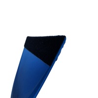 Espátula de Franela Semicircular para Vinilo de Coche, Herramienta para Películas de Cambio de Color y Tintado de Ventanas; Espátula Suave para Alisar Bordes Curvos