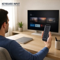 RCU M8 Remote Control Suara Air Mouse 2.4G Mini Keyboard Nirkabel IR Learning Gyro Sensing Baterai Lithium untuk Android Tv Box