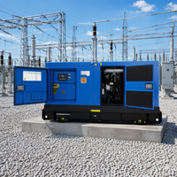 Générateur diesel silencieux conteneurisé de grande puissance 500 kVA 1250 kVA 1500 kVA avec moteur Mitsubishi, ATS, télécommande, triphasé, 4 fils, refroidissement par eau