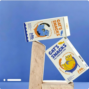 Cats Snacks Cat Food Rigid Paper <b>Box</b> Eco-Friendly Waterproof Closure Rectangle Recyclable UV Printing Four Color Design - Product Image 1
